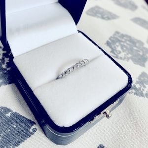 Diamond 14k Band, 1/4CT Petite Round Cut Prong